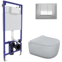 Комплект подвесной унитаз Berges Ego + система инсталляции Berges Novum S3 047243