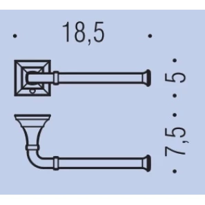 Изображение товара держатель туалетной бумаги colombo design portofino b3208dx