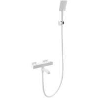 Термостат для ванны Wonzon & Woghand Stay 3 WW-B2026-A1-MW с душевым гарнитуром, белый матовый