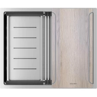 Кухонная мойка Paulmark Next-Multi Sink PM785445-BS 54x45 см, нержавеющая сталь