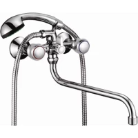 Смеситель для ванны D-Lin D146811 универсальный, с душевым гарнитуром, хром