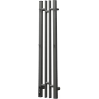 Полотенцесушитель электрический Point Фрея П2 PN20728GB 800x170, диммер левый, графит блеск