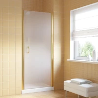 Душевая дверь Vegas Glass EP LUX 95 09 10 R 95 см R, профиль золотой, стекло сатин