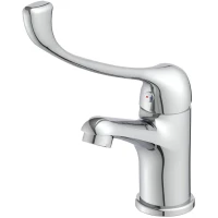 Смеситель для раковины Lemark Project LM4636C медицинский, локтевой, хром