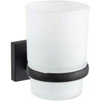 Стакан для зубных щеток D-Lin D210222 настенный, черный матовый