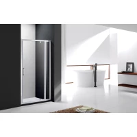 Душевая дверь Cezares Molveno MOLVENO-BA-11-80+20-C-Cr-IV 100 см, профиль хром, стекло прозрачное