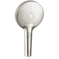 Душевая лейка AQUAme AQM8510BN 120 мм, 3 режима, никель матовый