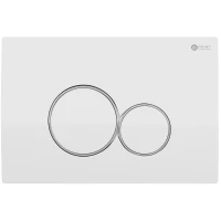 Кнопка смыва Point Виктория PN44061WC для инсталляции, белый/хром/белый