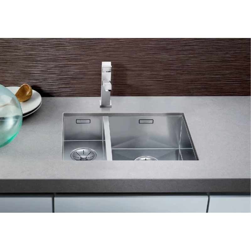 Кухонная мойка Blanco Zerox 340/180-U InFino зеркальная полированная сталь 521614