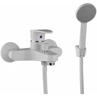 Смеситель для ванны Plstart PL3205-8 с душевым гарнитуром, белый