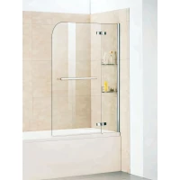 Шторка на ванну WeltWasser 100D2AK-100 10000001237 100 см, профиль хром, стекло прозрачное