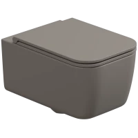 Унитаз подвесной GSG Brio BRWCSO030 безободковый, кашемир матовый