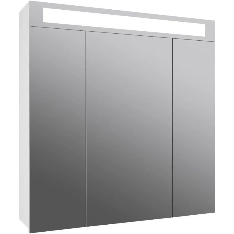 Зеркальный шкаф 80,4x82 см белый глянец L Dreja Uni 99.9003