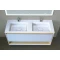 Комплект мебели белый/дуб 122 см Jorno Glass Gla.01.122/P/W + Mol.08.120/W + Gla.02.120/W - 5