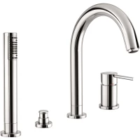 Смеситель на борт ванны Emmevi Piper 45120/CR с душевым гарнитуром, хром