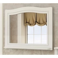 Зеркало 95x75 см белый глянец Comforty Павия 00004147986