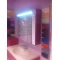 Зеркальный шкаф 125x75 см бордо глянец Verona Susan SU609G81 - 6