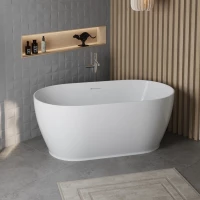 Акриловая ванна BelBagno BB413-1500-800 150x80 см, отдельностоящая, белый