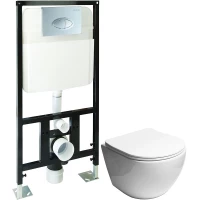 Комплект подвесной унитаз + система инсталляции SantiLine SL-5005 + SL-01