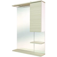 Зеркальный шкаф 60x86,2 см белый матовый/оливковый матовый R Onika Элита 206022