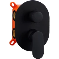 Смеситель для ванны AQG Beta 01BET351NG встраиваемый, черный матовый