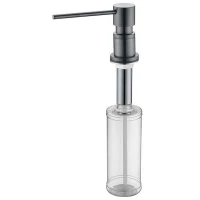 Дозатор 350 мл вороненая сталь Paulmark Kraft D003-GM