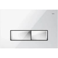 Кнопка смыва IDDIS Uniglass UNG02WCi77 для инсталляции, белый/хром