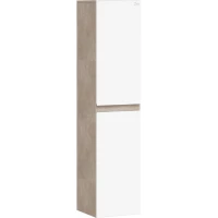 Пенал Onika Алеста 403566 подвесной L/R, светлый камень/белый глянец