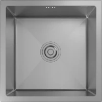 Кухонная мойка GranFest Metal 4444 нерж 44x44 см, нержавеющая сталь