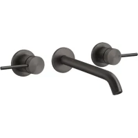 Смеситель для раковины Gessi Gessi316 54294#707 встраиваемый, без донного клапана, черный хром матовый