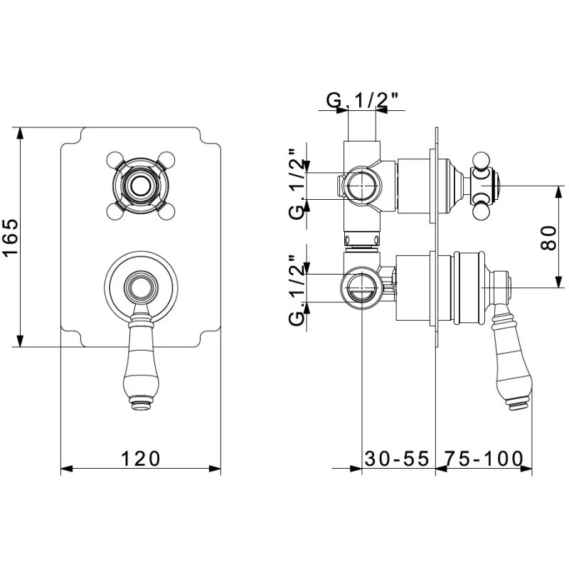 Смеситель для ванны Migliore Ermitage ML.ERM-7031.BI.CR