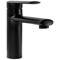 Смеситель для раковины Rea Buzz REA-B6920 без донного клапана, черный матовый