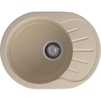 Кухонная мойка GranFest Rondo 580L 57,9x44,5 см, кашемир