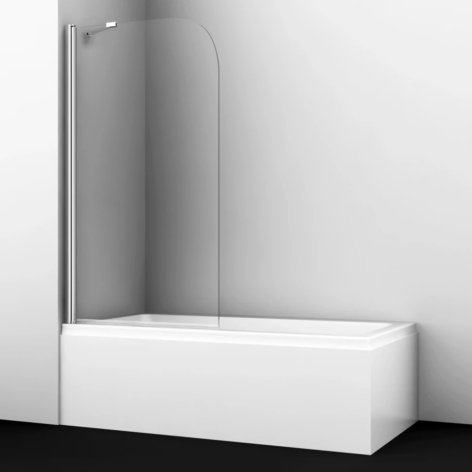 Шторка для ванны 80 см WasserKRAFT Leine 35P01-80 Fixed прозрачное шторка для ванны 80 см wasserkraft berkel 48p01 80 прозрачное