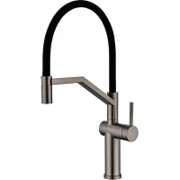 Смеситель для кухни Raglo R20.41.09 CoolStart, с гибким изливом, графит матовый