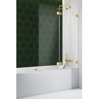 Шторка для ванны Radaway Essenza Pro Gold PND II 120 Right 10102120-09-01R прозрачное