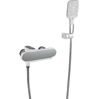 Смеситель для ванны Gappo G3283-8 с душевым гарнитуром, хром/белый