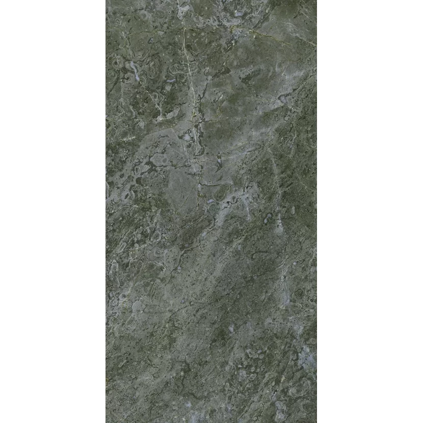 Плитка Серенада зелёный глянцевый обрезной 30x60x0,9