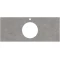 Столешница 117 см серый матовый для накладных раковин Kerama Marazzi Plaza Modern Фондамента PL5.DL500900R\120 - 2