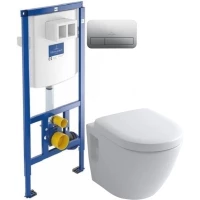 Комплект подвесной унитаз Toto NC CW762Y + VC100N + система инсталляции Villeroy & Boch 92246100 + 92249061
