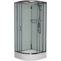 Душевая кабина 90x90x220 см Frank F409/1 М Brilliant 20094 текстурное стекло