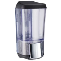 Диспенсер для жидкого мыла Nofer Black 03010.N 170 мл, черный матовый