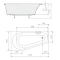 Акриловая ванна 160x80 см L Alpen Projekta 20111 - 3