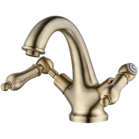 Смеситель для раковины с донным клапаном Caprigo Adria Classic Metal Edition 03M-520-vot 