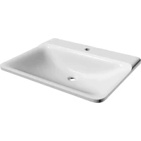 Раковина AQUAme Solo 08.60/W/RL 60x45,5 см, накладная, белый глянец