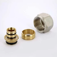 Соединитель обжим для металлопластиковых труб 20 х 2,0 х 3/4