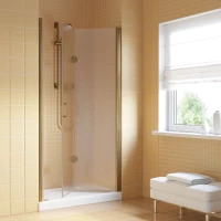 Душевая дверь Vegas Glass GPS LUX 95 05 02 R 95 см R, профиль бронза, стекло шиншилла