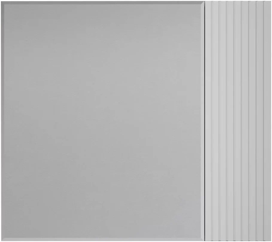 Зеркальный шкаф 80x71 см белый матовый L/R Style Line Стокгольм ЛС-00002324