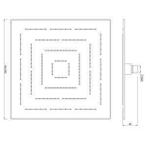 Изображение товара верхний душ 300 мм jaquar maze ohs-chr-1639