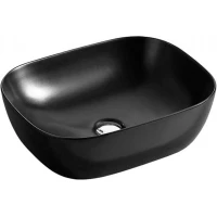 Раковина-чаша CeramaLux 78104MB 49x39,5 см, накладная, черный матовый